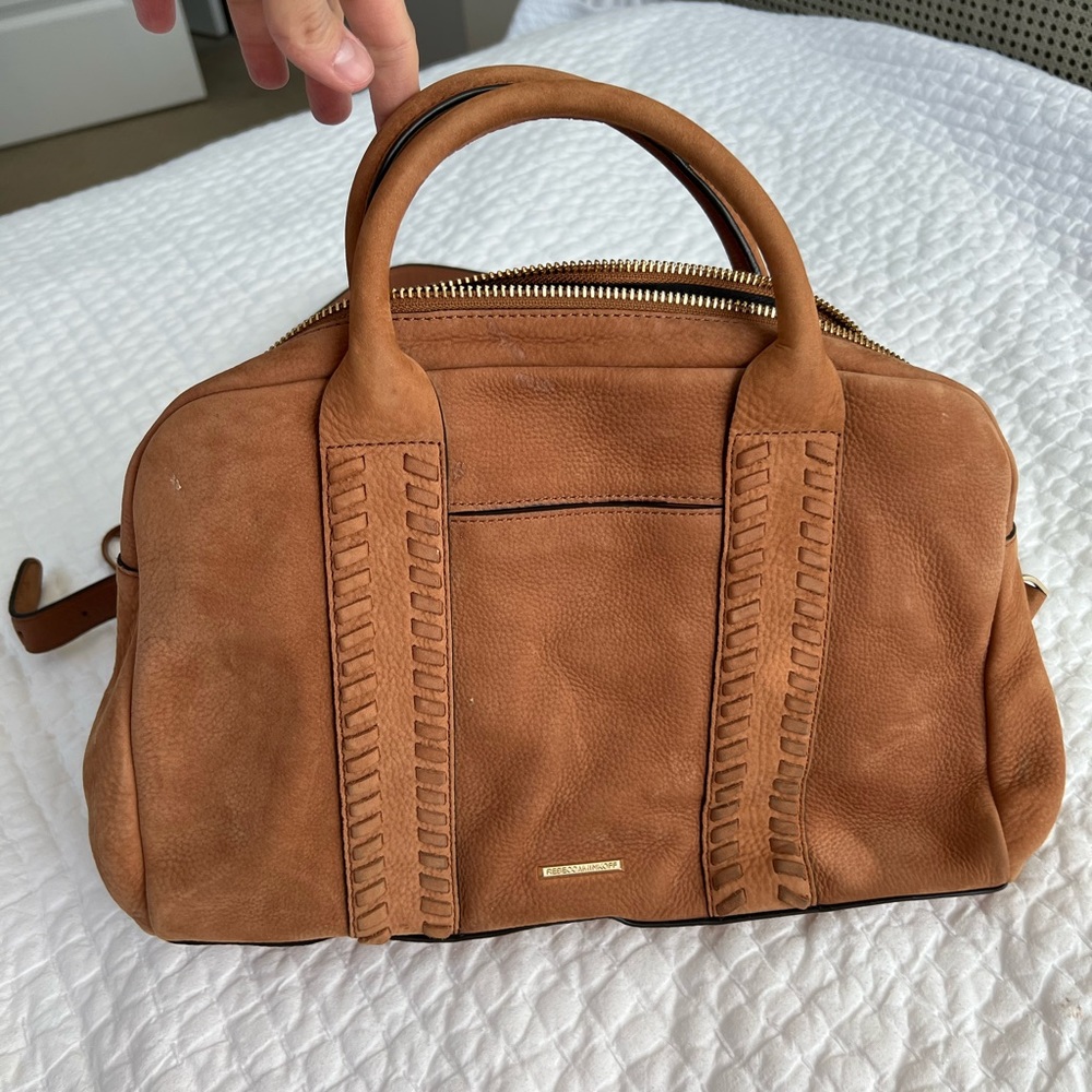 Rebecca Minkoff suede purse brown